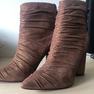 SIGERSON MORRISON glitter high heel booties boots